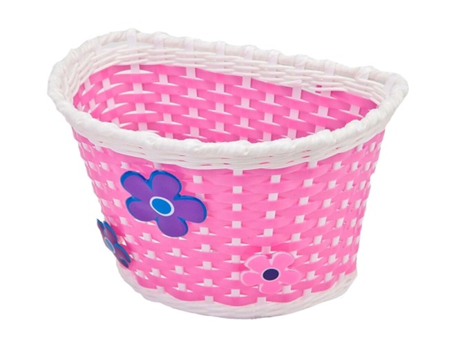 Велокорзина Stels 16" BS02 розовый/белый