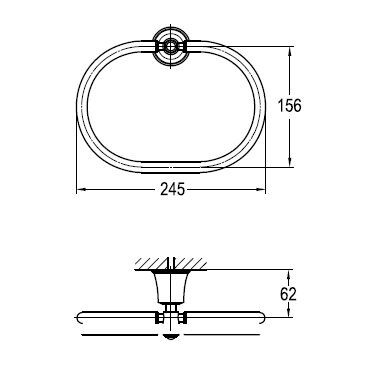Полотенцедержатель Art&Max LIBERTY AM-F-8985
