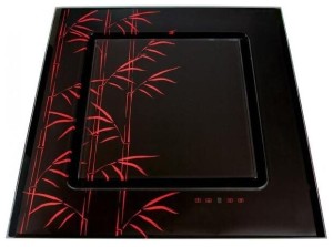 Каминная вытяжка Elikor Оникс Art 90 черный/бамбук