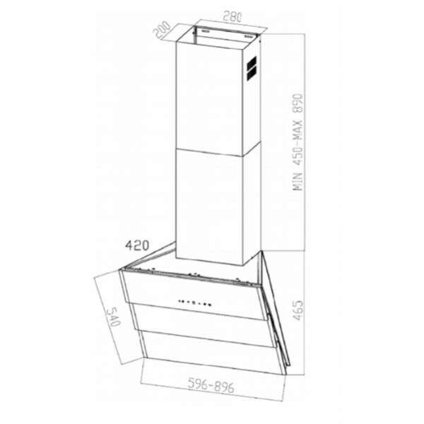 Каминная вытяжка Zigmund & Shtain K 219.61 V Каминная вытяжка Zigmund & Shtain K 219.61 V