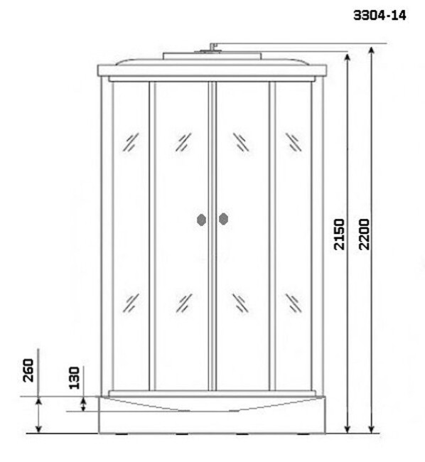 Душевая кабина Niagara NG-5304-14 Душевая кабина Niagara NG-5304-14
