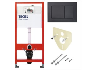Готовое решение TECE с кнопкой 9240407 черный матовый (K440407)