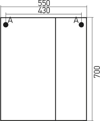 Зеркало-шкаф Mixline Калипсо-55 (524932) Зеркало-шкаф Mixline Калипсо-55 (524932)