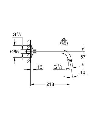 Кронштейн Grohe Relexa (27406000)
