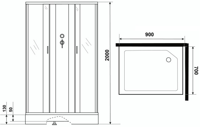 Душевая кабина Niagara NG-43975-14QBK