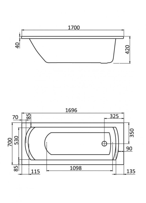 Акриловая ванна Santek 1.WH11.1.979 Монако Акриловая ванна Santek 1.WH11.1.979 Монако