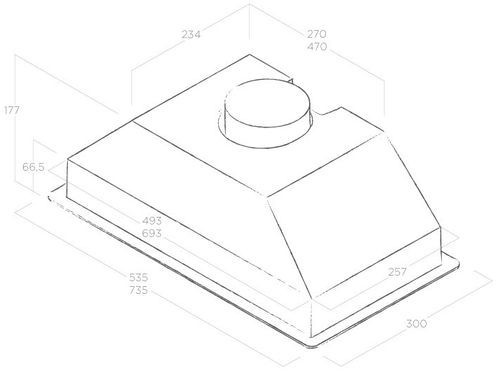 Встраиваемая вытяжка Elica Era C WH/A/72