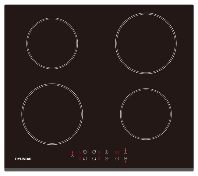 Встраиваемая индукционная варочная панель Hyundai HHI 6740 BG Встраиваемая индукционная варочная панель Hyundai HHI 6740 BG