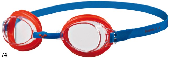 Очки для плавания Arena Bubble 3 Junior Clear/Mango/Blue (92395 74)