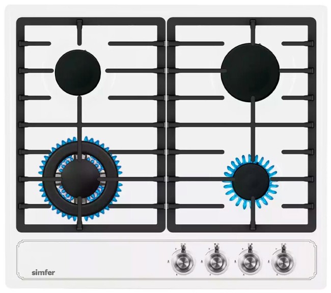 Встраиваемая газовая варочная панель Simfer H60V41W517 Встраиваемая газовая варочная панель Simfer H60V41W517