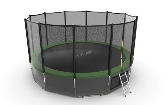 Батут Evo Jump External 16ft Green Lowernet + сетка