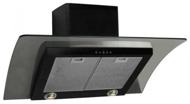 Каминная вытяжка Elikor Аквамарин 90 черный