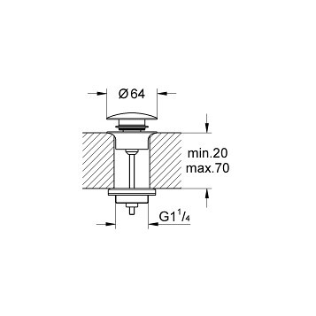 Донный клапан Grohe (65807000)