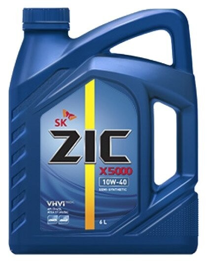 Масло полусинтетическое ZIC X5000 10W-40 6 л