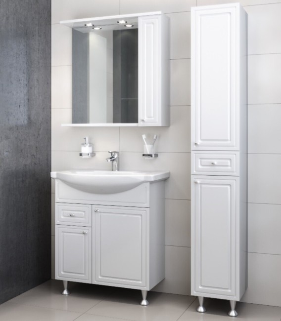 Тумба с раковиной RedBlu by Damixa Palace One M41-FSX0653WG-WCC065 белый глянцевый Тумба с раковиной RedBlu by Damixa Palace One M41-FSX0653WG-WCC065 белый глянцевый