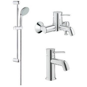 Комплект смесителей Grohe BauClassic хром (124404)