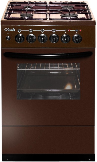 Комбинированная плита Лысьва ЭГ 404 М2С-2у коричневый (стеклянная крышка)