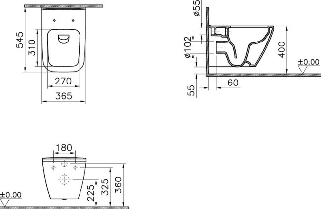 Унитаз Vitra 9856B003-7206