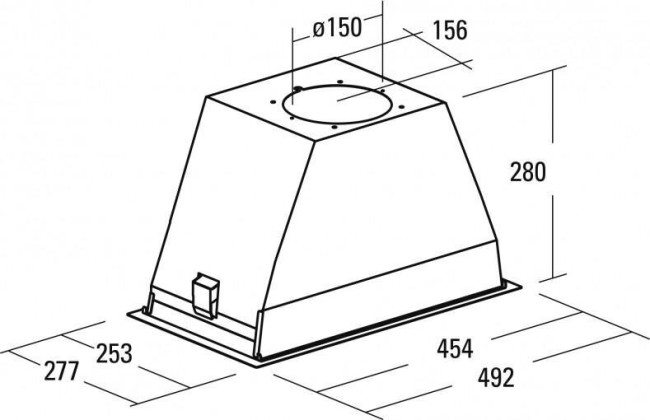Встраиваемая вытяжка Cata GT Plus 45 WH/C