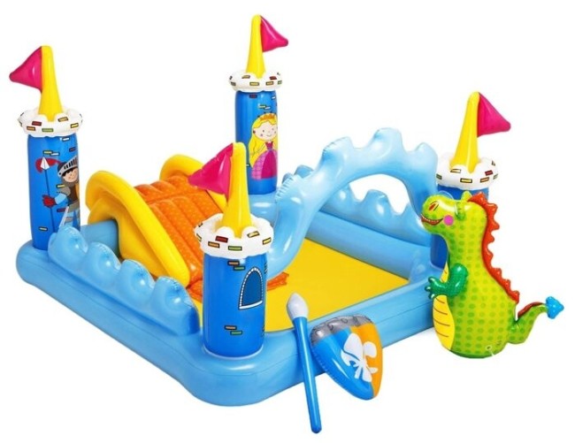 Игровой центр с горкой Intex Замок 57138