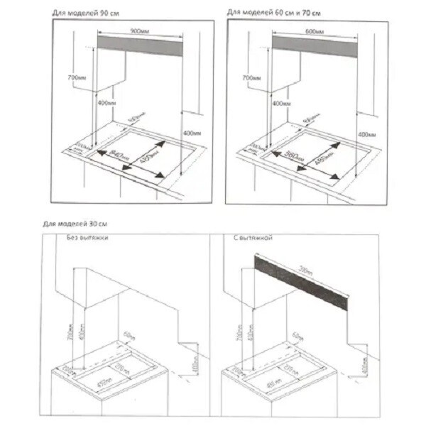 Встраиваемая газовая варочная поверхность Avex HM 6042 B