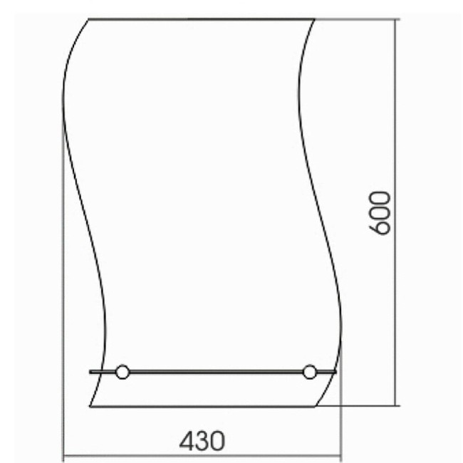 Зеркало Silver mirrors Волна (00000030) Зеркало Silver mirrors Волна (00000030)