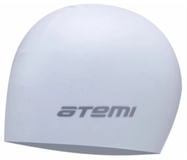 Шапочка для плавания Atemi SC308, силикон, белый