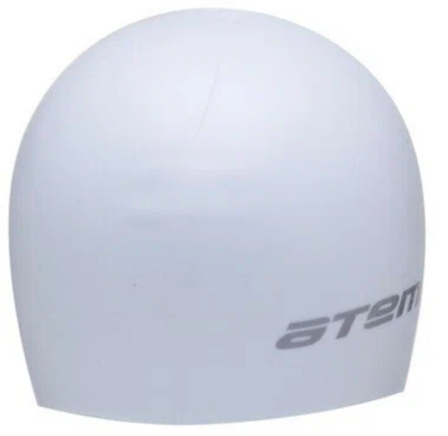 Шапочка для плавания Atemi SC308, силикон, белый