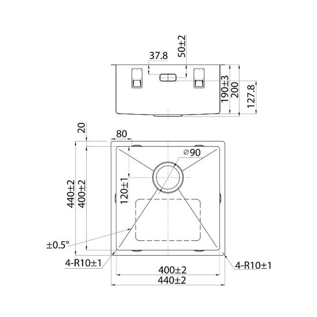 Комплект моек Iddis Edifice EDI44G0i77K