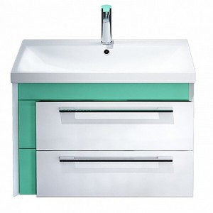 Тумба с раковиной Iddis Color Plus 60 (COL60M0i95K) белый/мятный