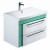 Тумба с раковиной Iddis Color Plus 60 (COL60M0i95K) белый/мятный Тумба с раковиной Iddis Color Plus 60 (COL60M0i95K) белый/мятный