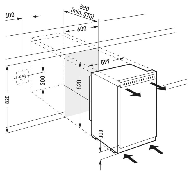 Встраиваемый холодильник Liebherr UK 1524-26 001