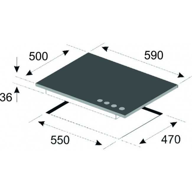 Встраиваемая газовая варочная панель Kaiser KG 6325 Em Turbo Встраиваемая газовая варочная панель Kaiser KG 6325 Em Turbo