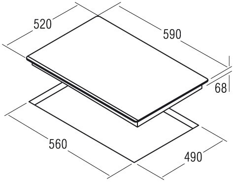 Встраиваемая индукционная варочная панель Cata I 6104 BK