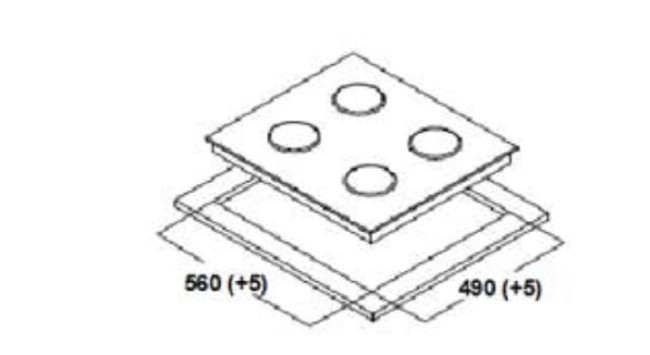 Встраиваемая газовая варочная панель Oasis P-MR (F)