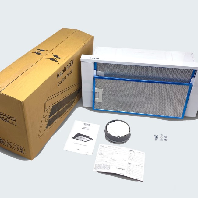 Встраиваемая вытяжка Ginzzu HKH-103 белый