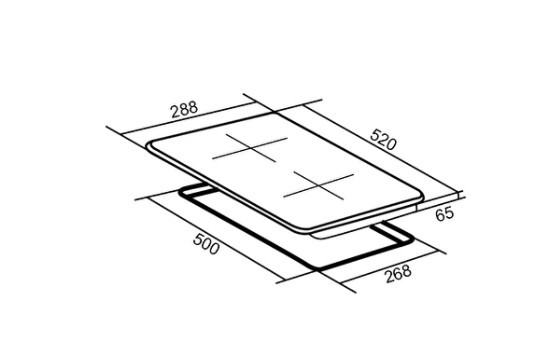 Встраиваемая индукционная варочная панель ORE I30 Встраиваемая индукционная варочная панель ORE I30