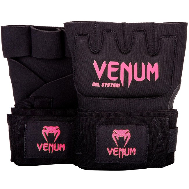 Гелевые бинты Venum Kontact Gel Glove Wraps черный/красный Гелевые бинты Venum Kontact Gel Glove Wraps черный/красный