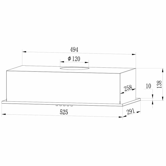 Встраиваемая вытяжка Hebermann HBFH 60.10 B