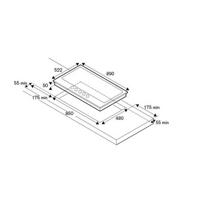Встраиваемая газовая варочная панель La Germania P905LLAGX