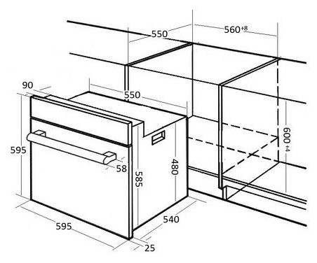 Встраиваемый газовый духовой шкаф Kuppersberg SGG 663 C Bronze Встраиваемый газовый духовой шкаф Kuppersberg SGG 663 C Bronze
