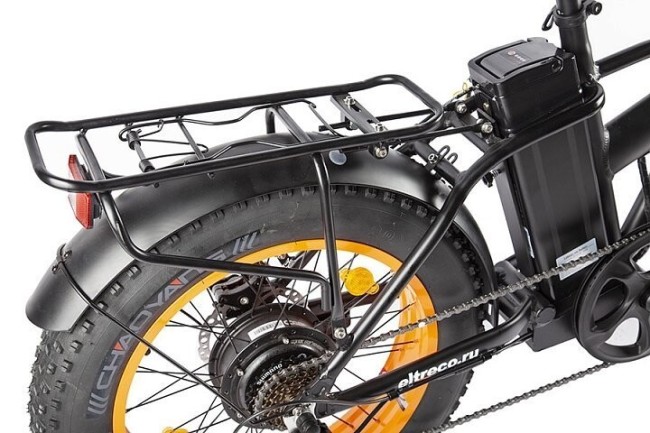 Велогибрид Volteco CYBER черный/оранжевый