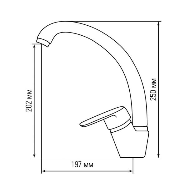 Смеситель для кухни Lex Isonzo Sand