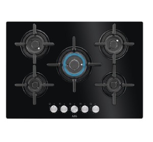Встраиваемая газовая варочная панель Aeg HKB 75029 NB Встраиваемая газовая варочная панель Aeg HKB 75029 NB