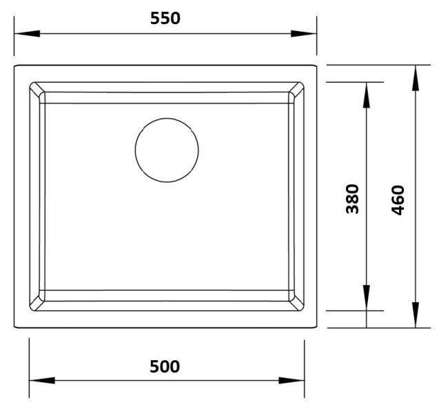 Кухонная мойка Kuppersberg Universa 60 NL 1B anthracite Кухонная мойка Kuppersberg Universa 60 NL 1B anthracite