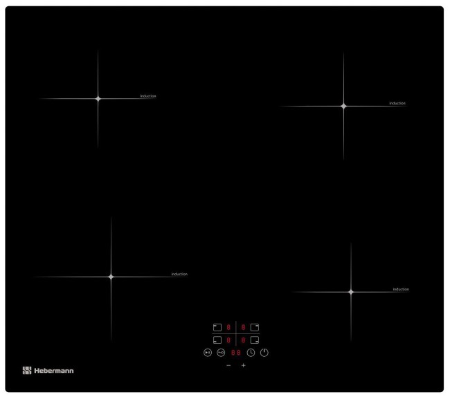 Встраиваемая индукционная варочная панель Hebermann HBKI 6040.1 B