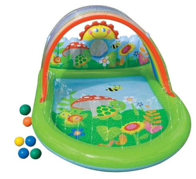 Игровой центр с фонтаном Intex Дельфин 57421