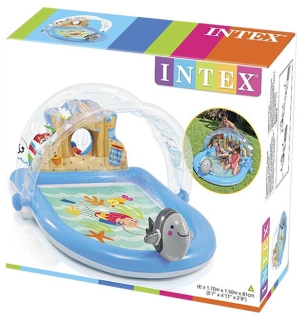 Игровой центр с фонтаном Intex Дельфин 57421