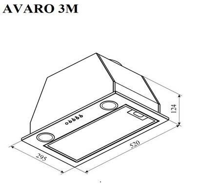 Встраиваемая вытяжка Delonghi Avaro 3M Nero 52
