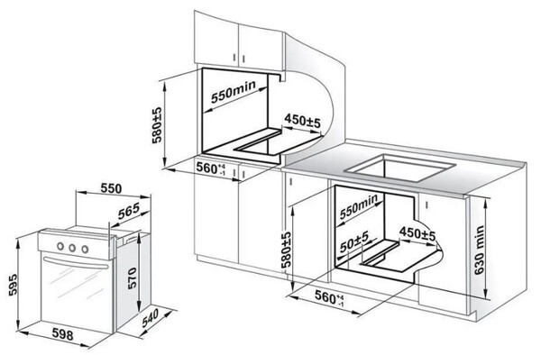Встраиваемый электрический духовой шкаф Gefest ДА 622-05 Б S